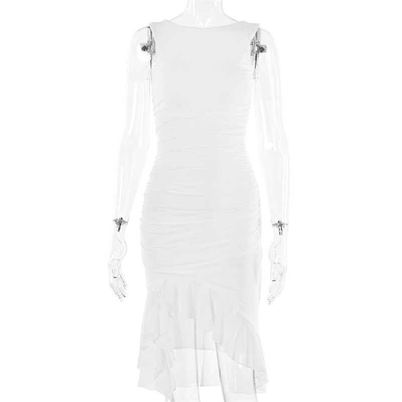 Julie - Verführerisches Midikleid mit Rüschen