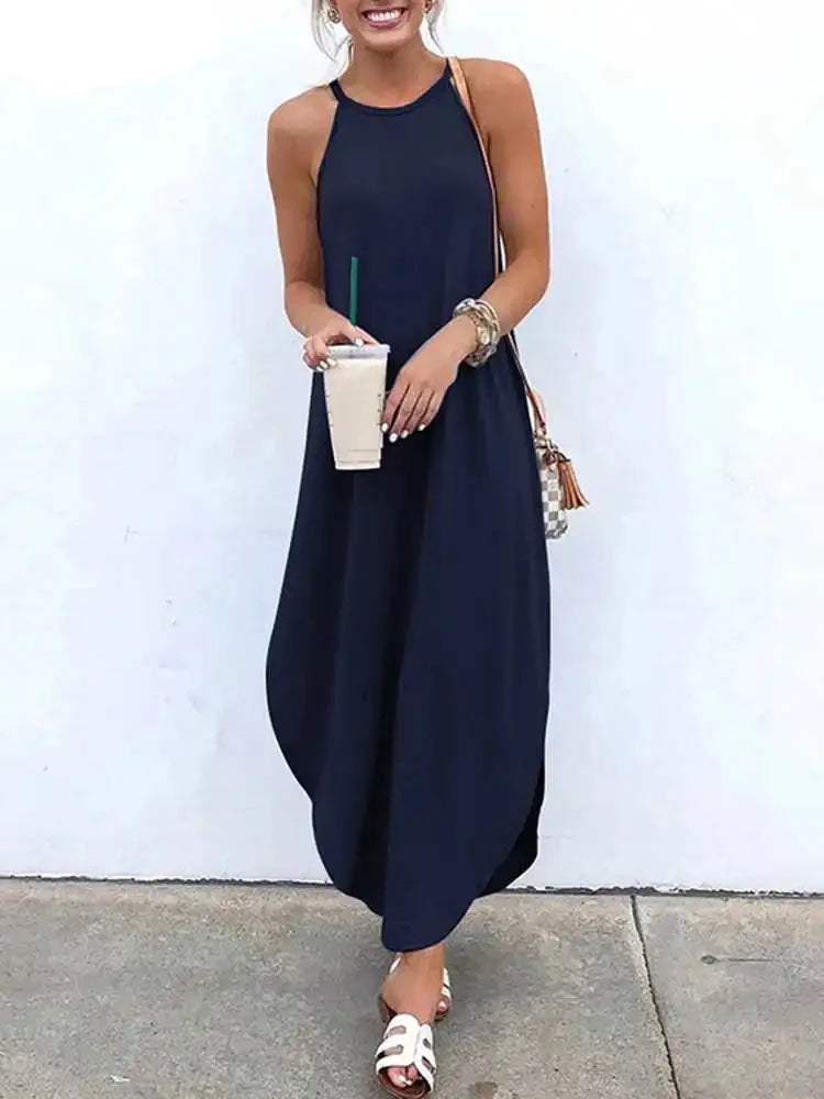 Klassisches Maxi Trägerkleid