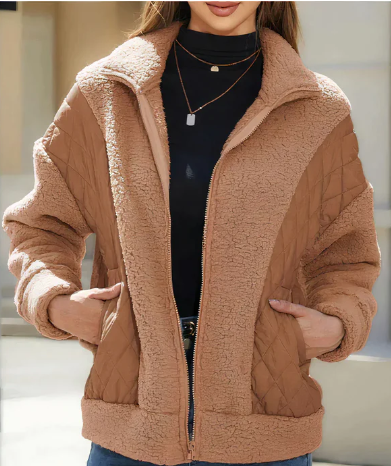 Gabriela | Gemütliche gesteppte Sherpa Damenjacke