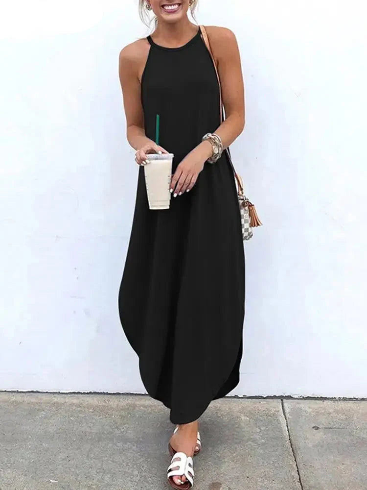 Klassisches Maxi Trägerkleid