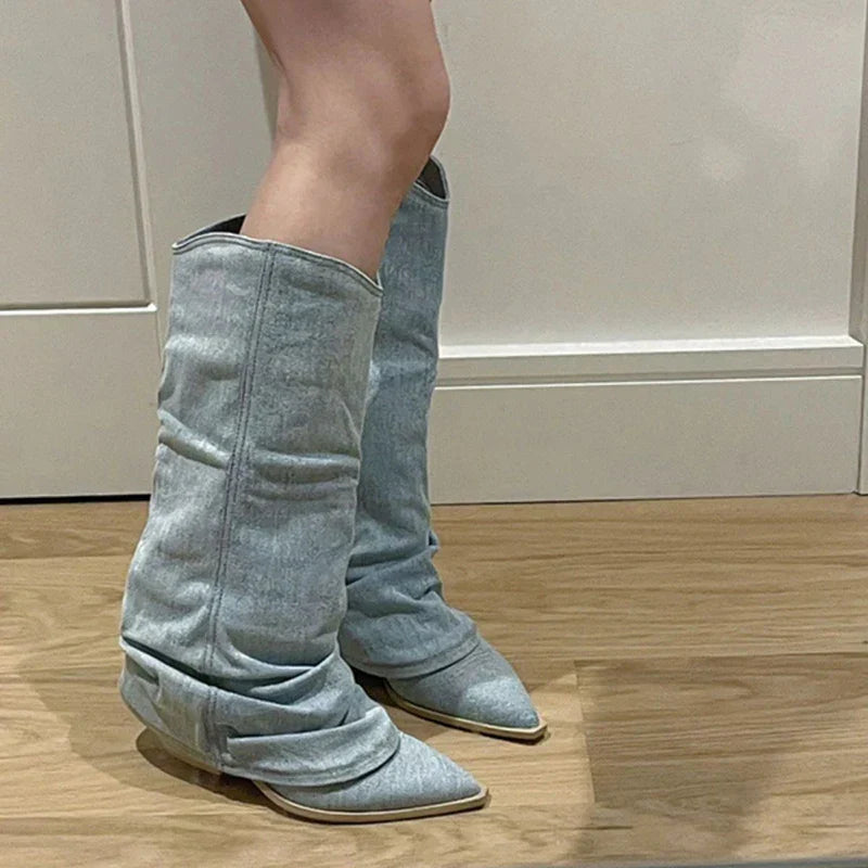 Adelline | Damen Denim Schuhe