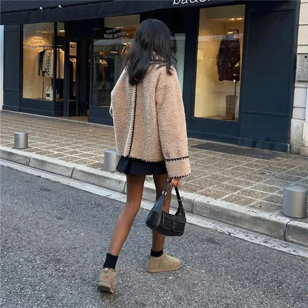 Flauschige Fleecejacke für Damen