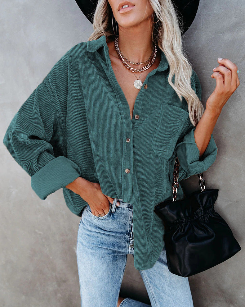 Athena - Schicke Oversized Cord-Jacke für den Herbst für Damen