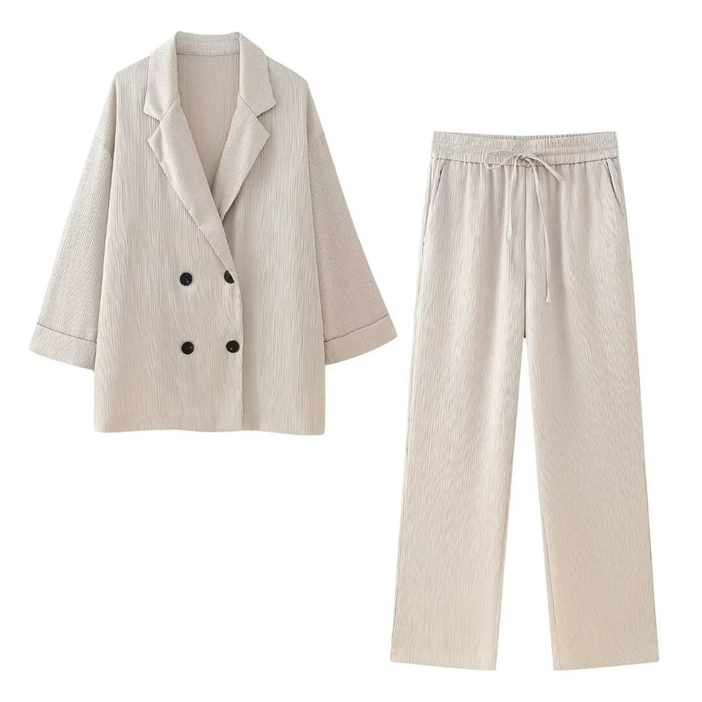 Sacha - Stilvolles und Elegantes Satin-Hosenanzug für den Sommer für Damen