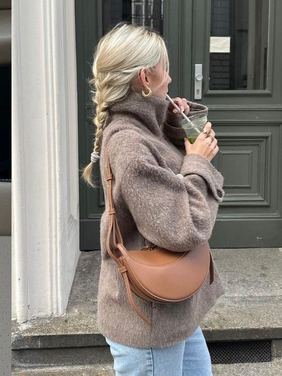 Toni - Vintage Umhängetasche damen | Handtasche mit Reißverschluss im Sale