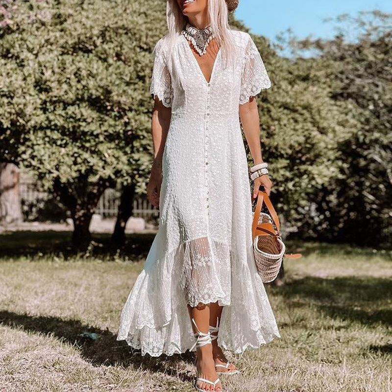 Boho-Spitzenkleid für Damen