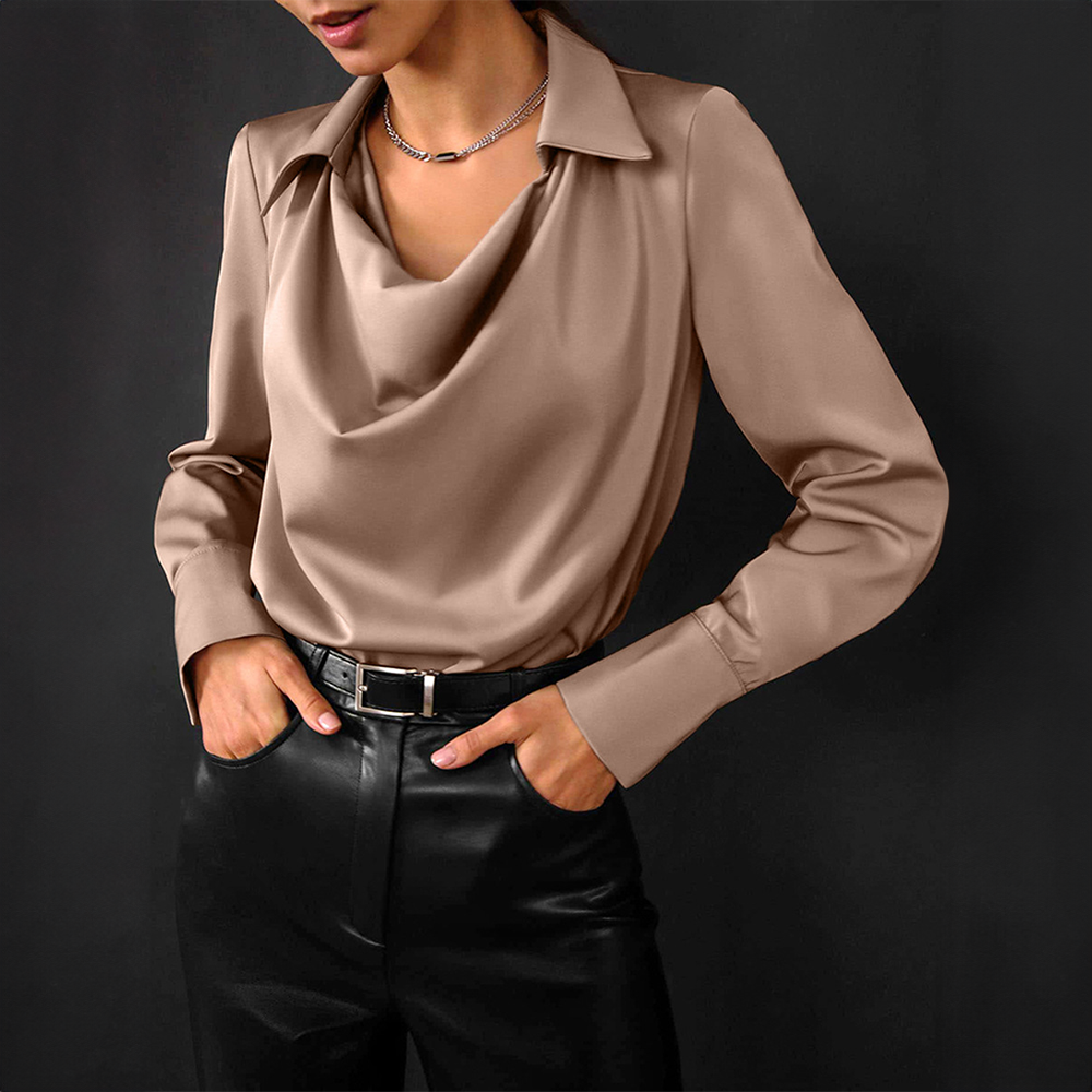 Catarina - Elegante Satinbluse für Frauen