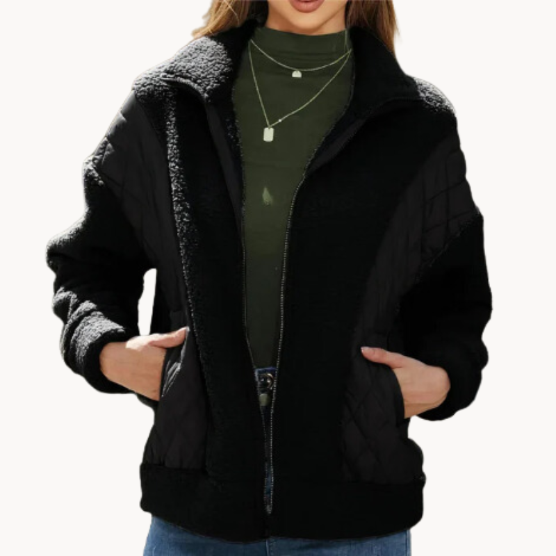 Gabriela | Gemütliche gesteppte Sherpa Damenjacke