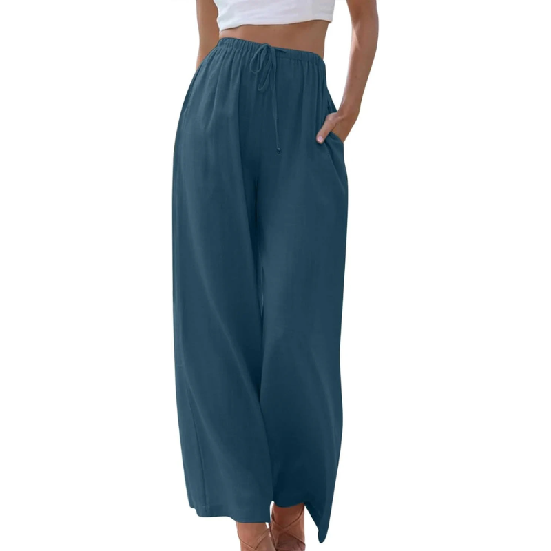 Weite Sommerhose | Elastischer Bund | Luftiger Schnitt
