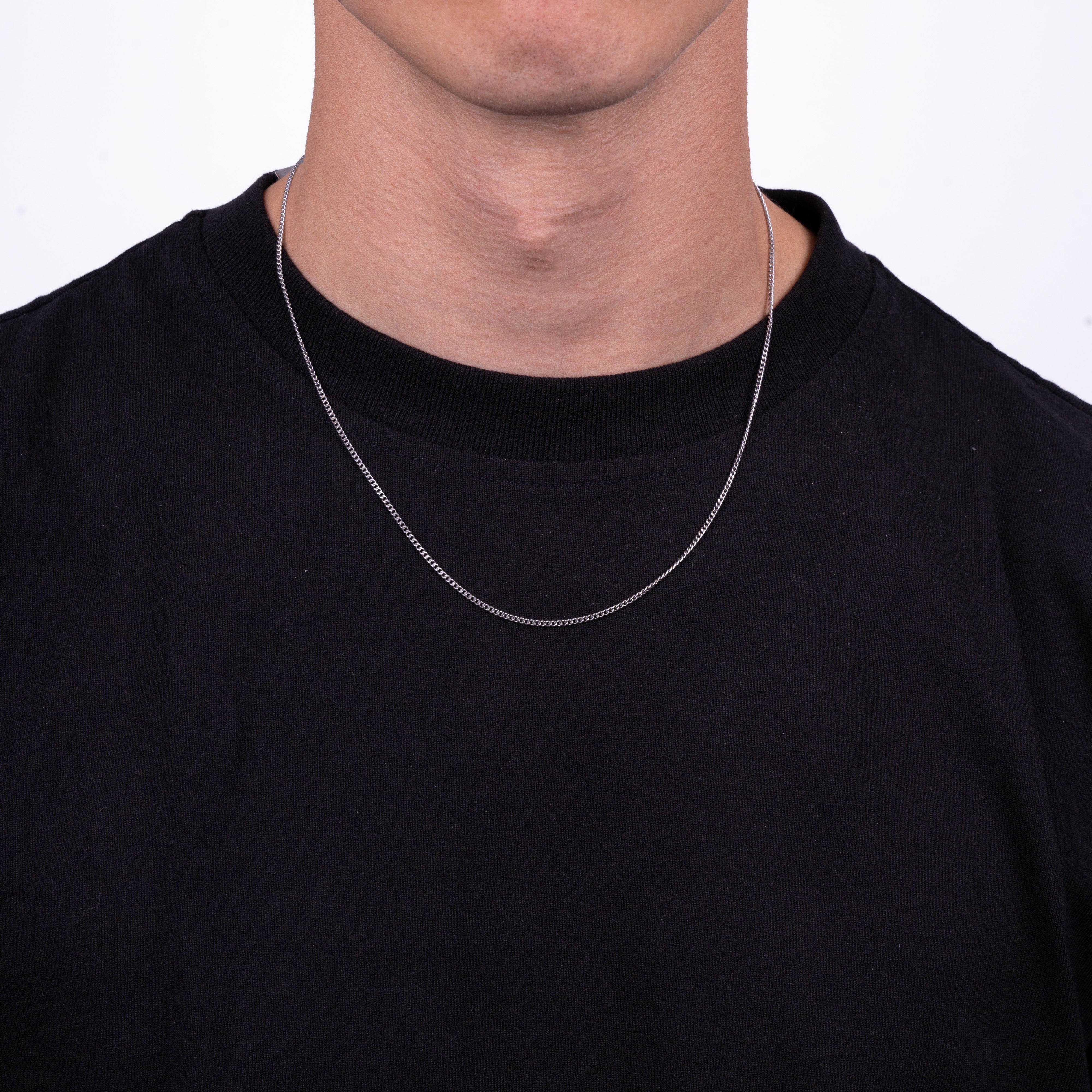 Bundle: Cuban Chain + Bracelet 2MM (Silver)