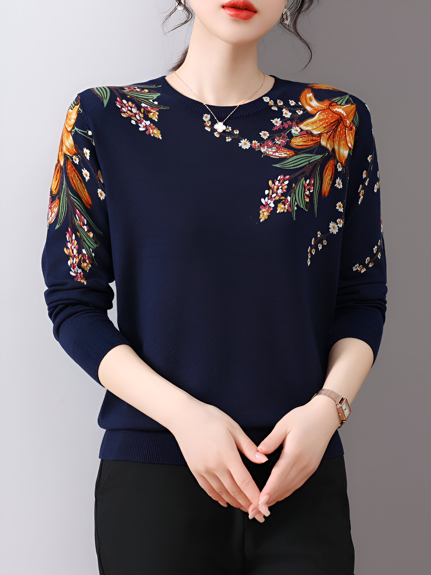 Giddeon | Stylischer Gedruckter Pullover