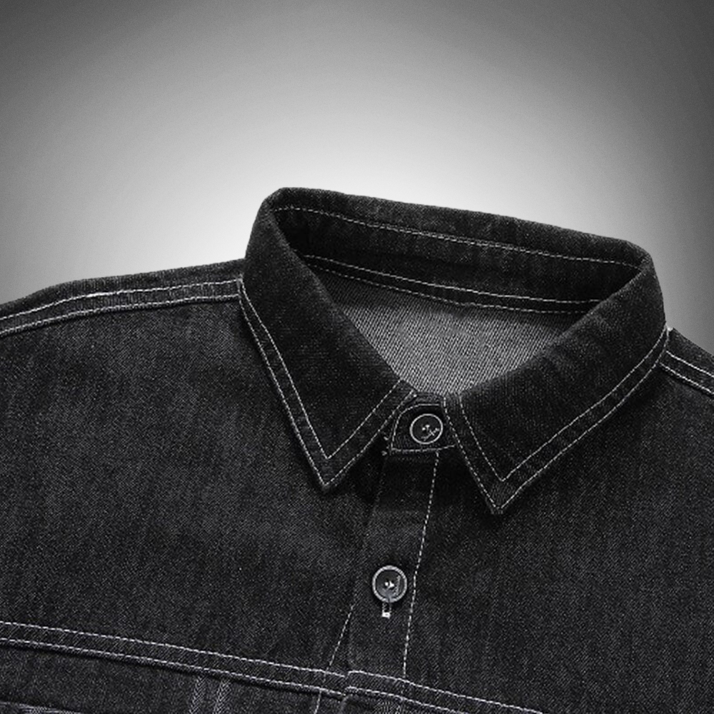 Luke - Stilvolle und Lässige Jeansjacke für den Herbst für Herren