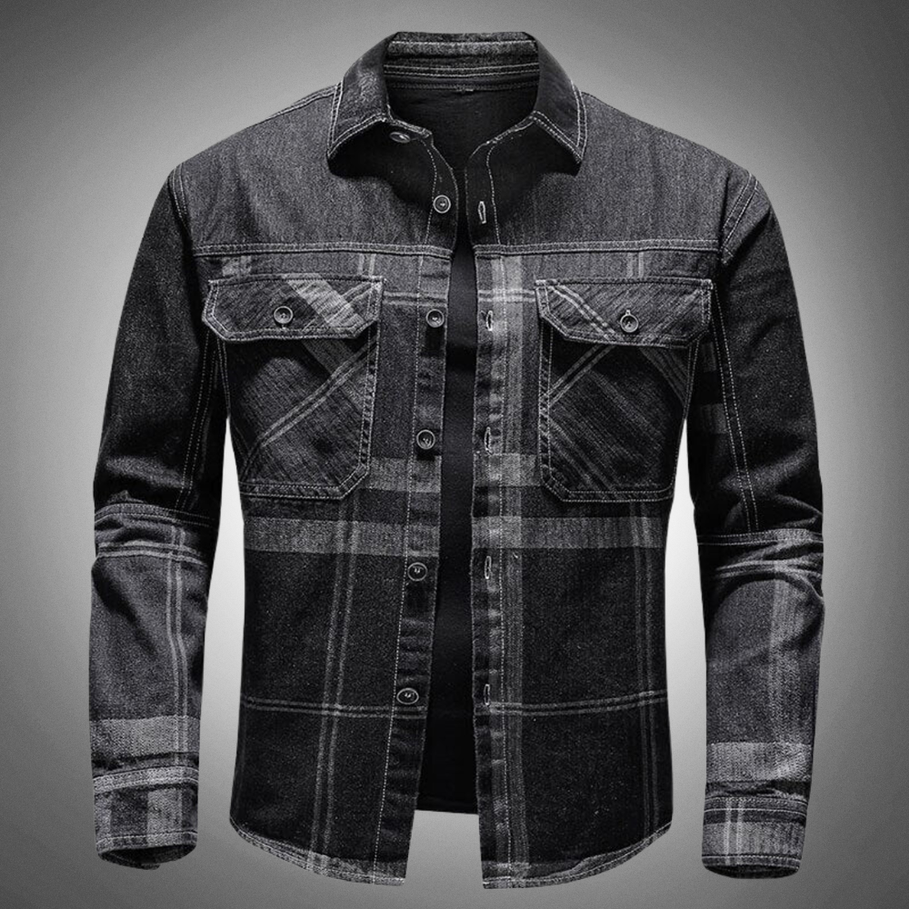 Luke - Stilvolle und Lässige Jeansjacke für den Herbst für Herren