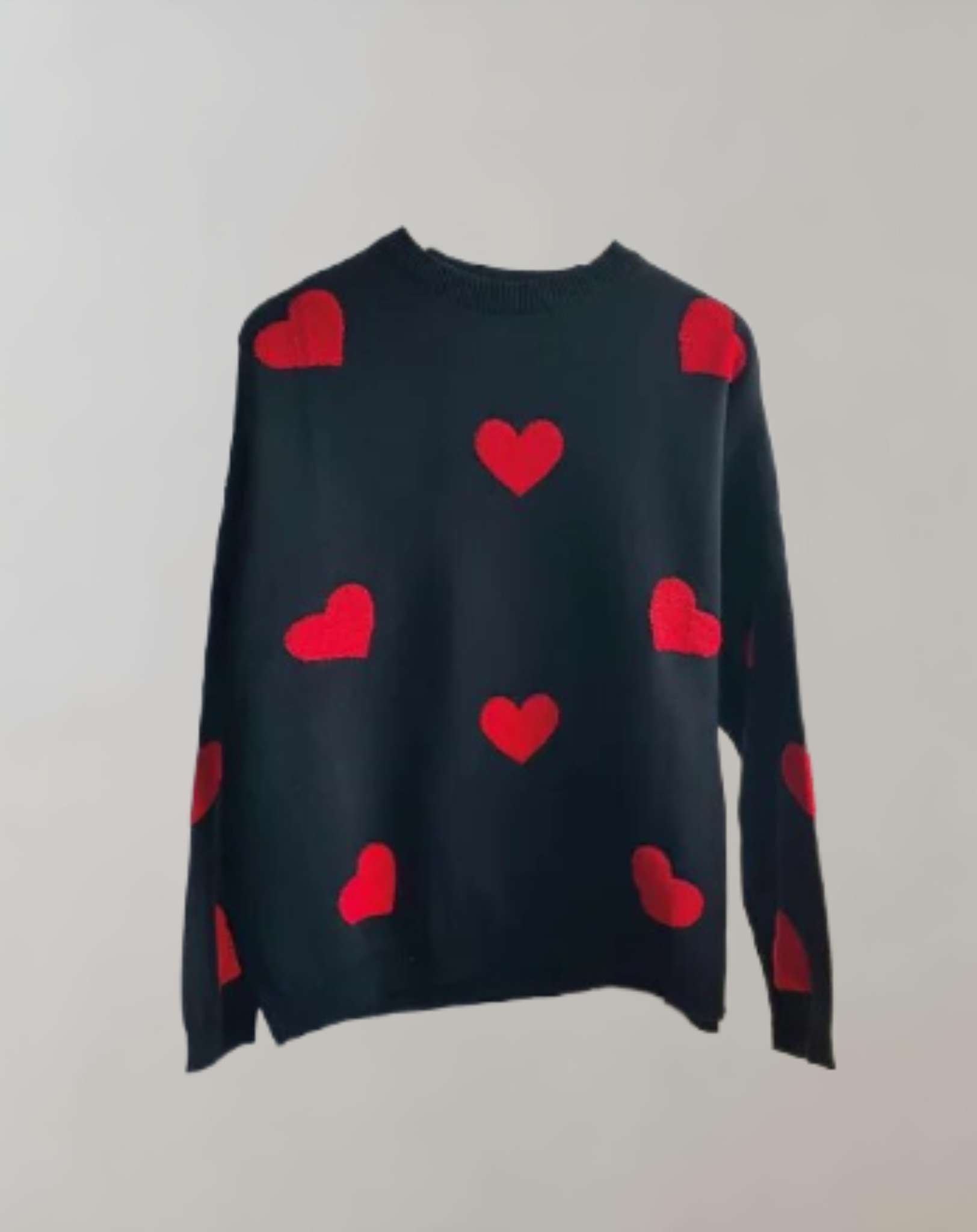 Vergie - Übergroßer Pullover mit Rundhalsausschnitt