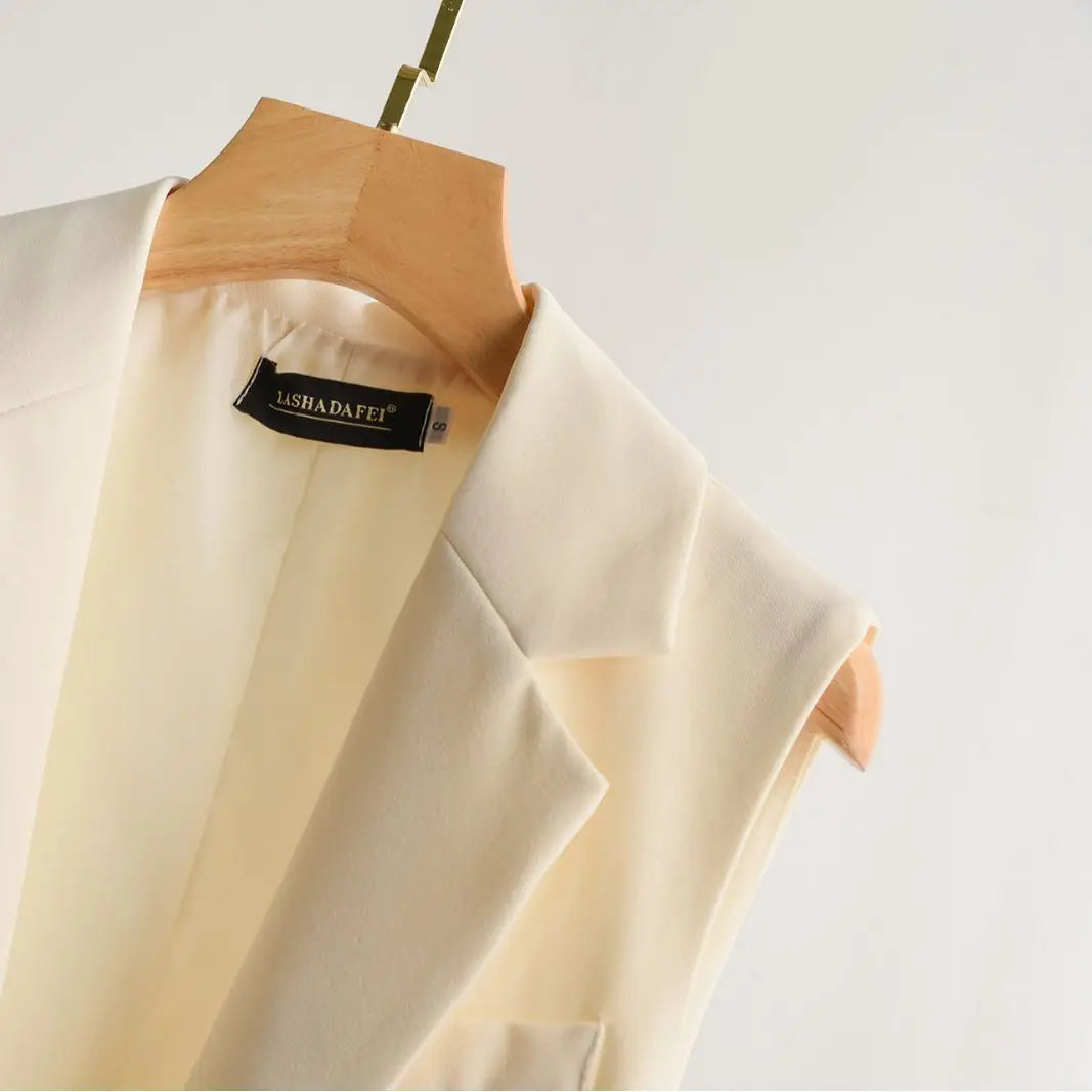 Modischer Ärmelloser Damen Blazer