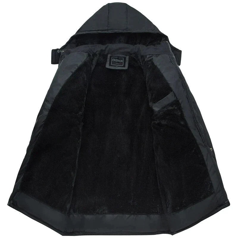 Wattierte jacke mit kapuze - konrad