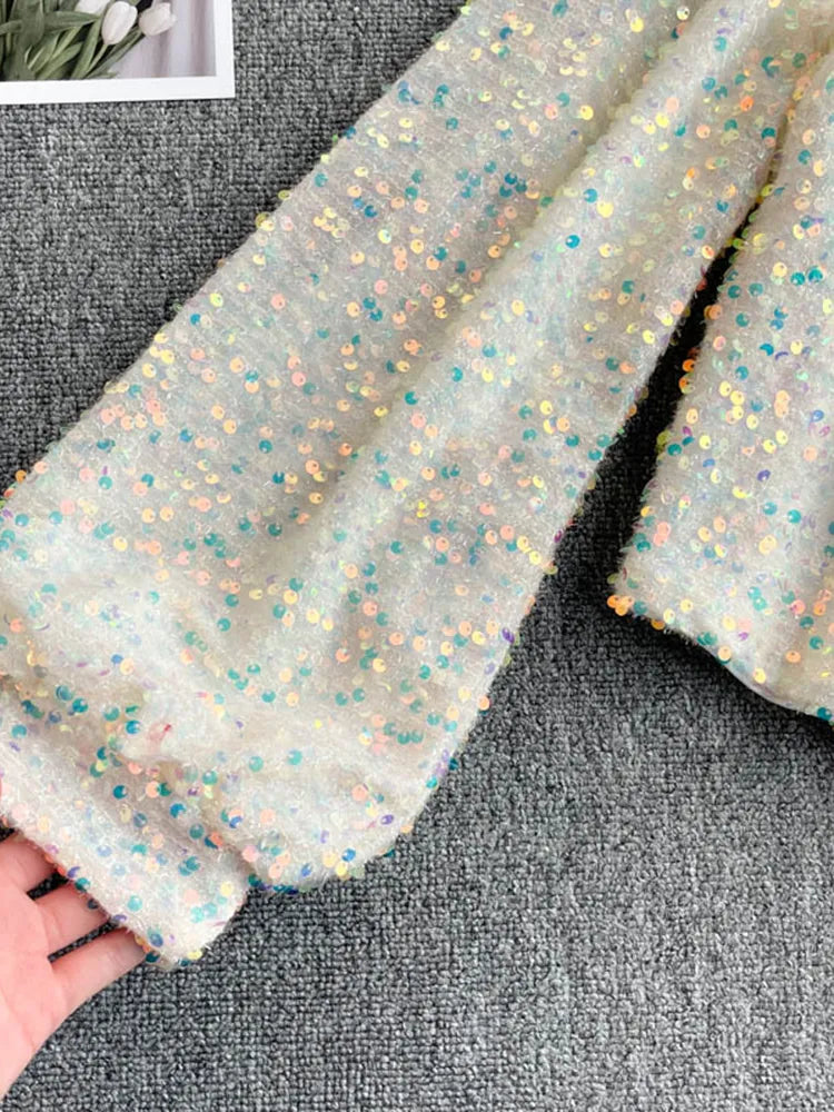 Dachma | Glitzerndes One-Shoulder-Top für Damen