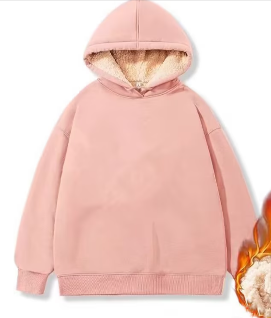 Simon - Sherpa-Fleecejacke mit Kapuze