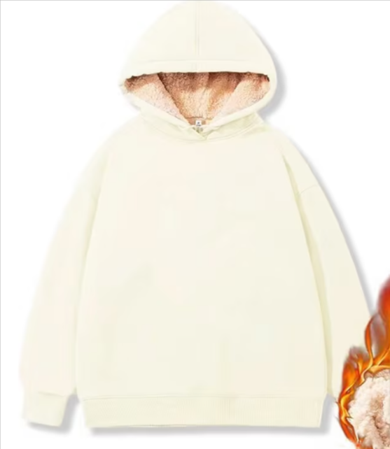 Simon - Sherpa-Fleecejacke mit Kapuze