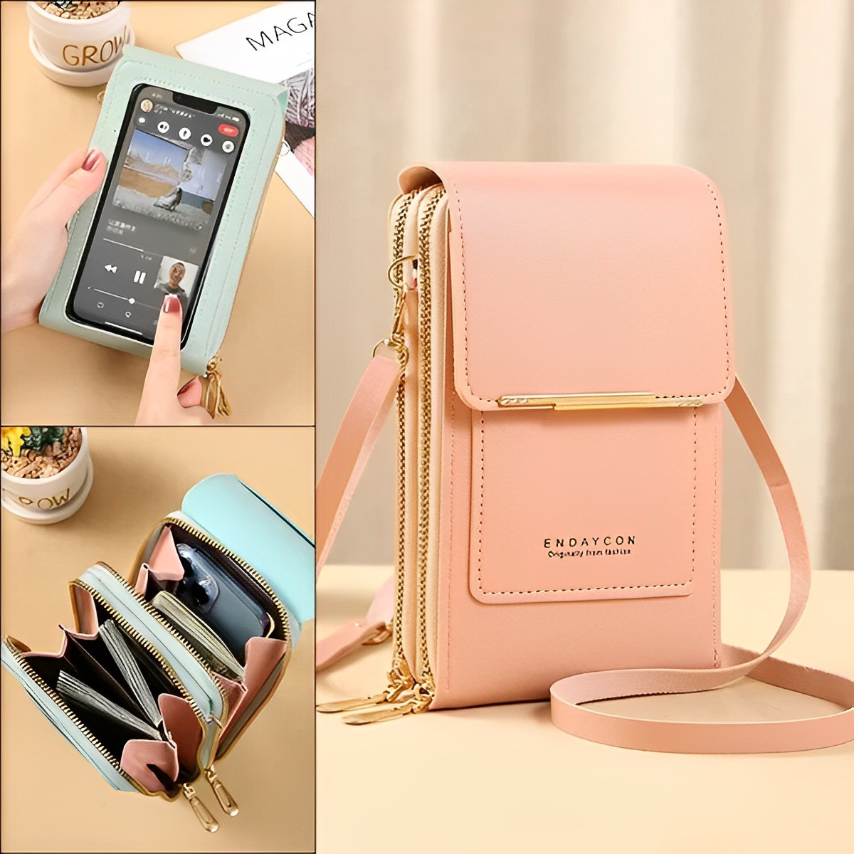 Bryn - Kleine Crossbody-Handytasche