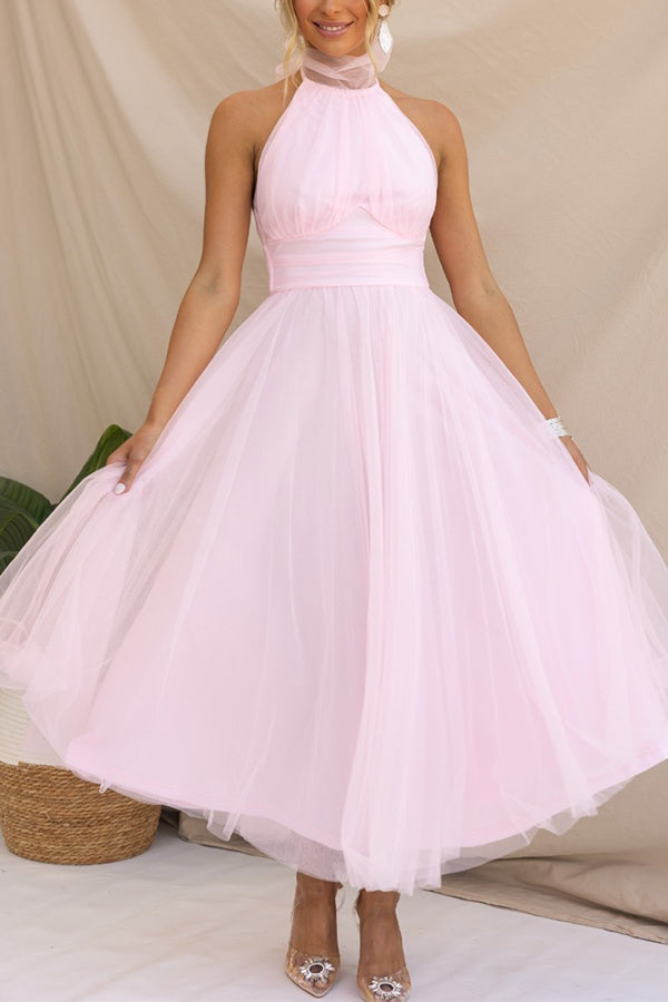 Helena | Elegantes Langes Kleid mit Bedecktem Rücken
