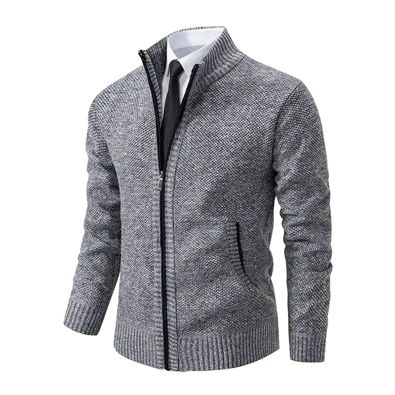 Klassischer Zip-Up Strickjacken für Herren