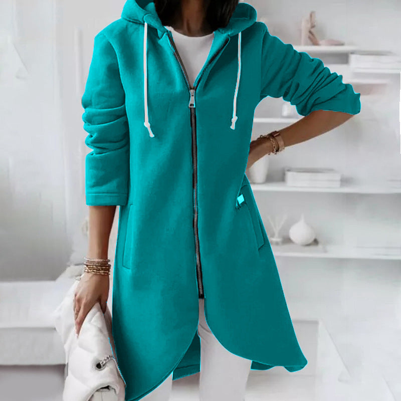 Jacke mit Reißverschluss und Kapuze für Damen