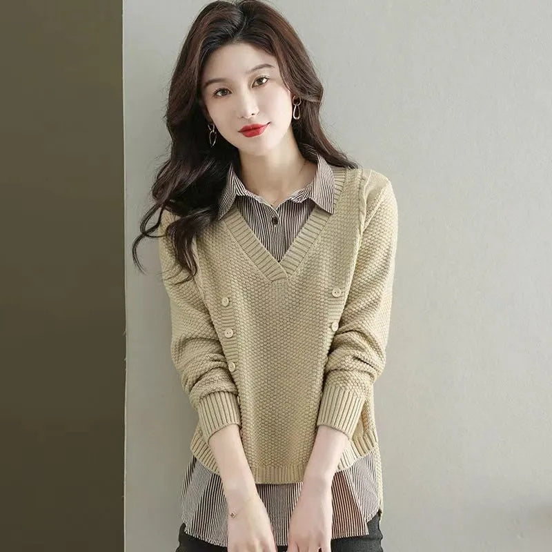Loris | Zweiteiliger Strickpullover für Frauen