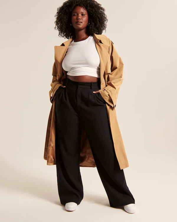 Lia - Hochtaillierte Weite Damen Hosen