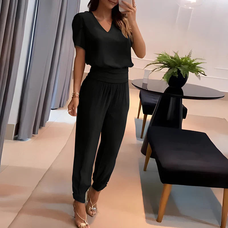 Zweiteiliges Bluse und Hose Set