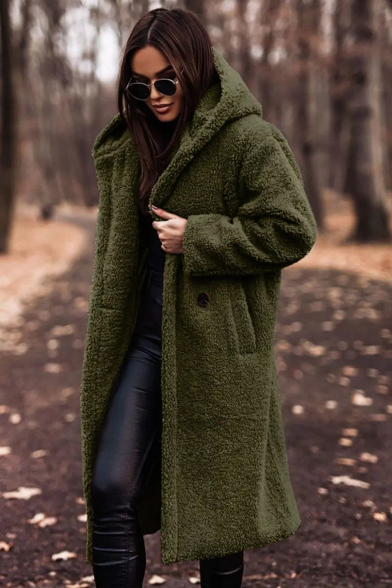Mia Modische Plüschjacke für Damen