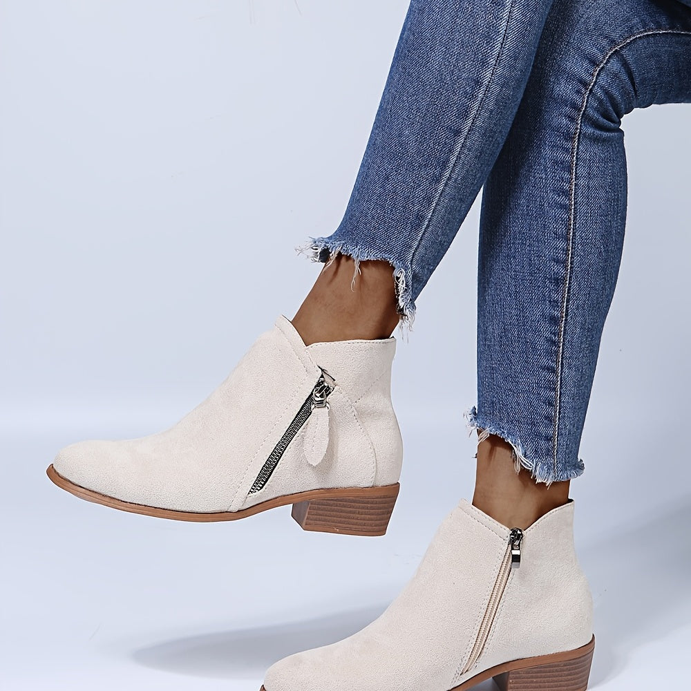 Klaudia | Stilvolle Stiefeletten mit einfachem Reißverschluss für Damen