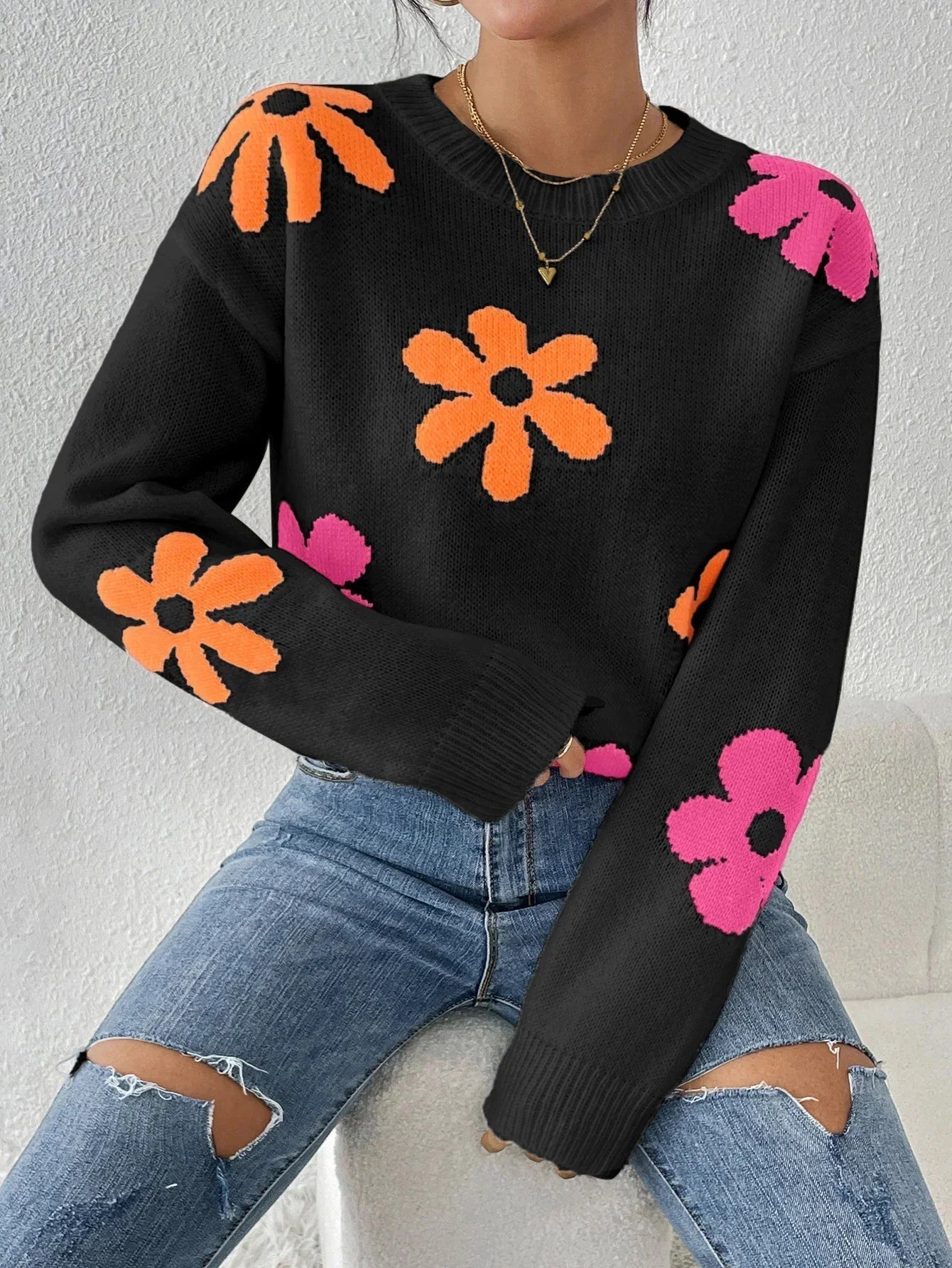 Joshi | Blütenpullover