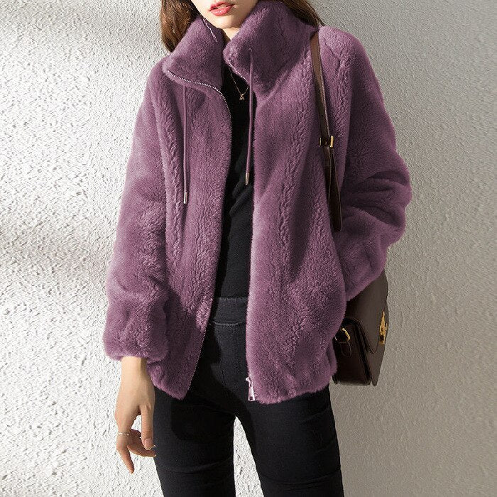 Emily - Stilvolle Gesteppte Fleecejacke für Damen im Herbst