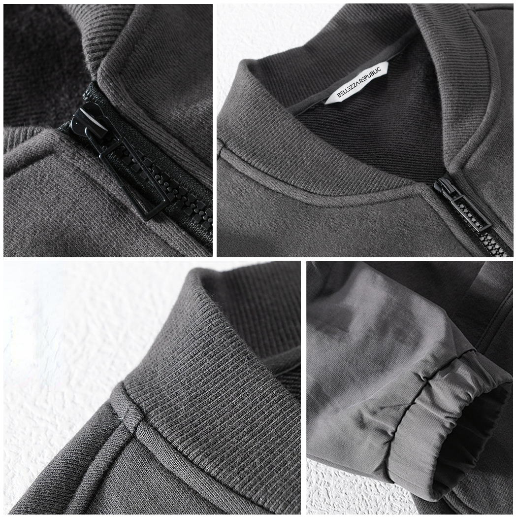 Benjie - Lässige Sommer Schwarze Baumwolljacke mit Großen Aufgesetzten Taschen für Herren