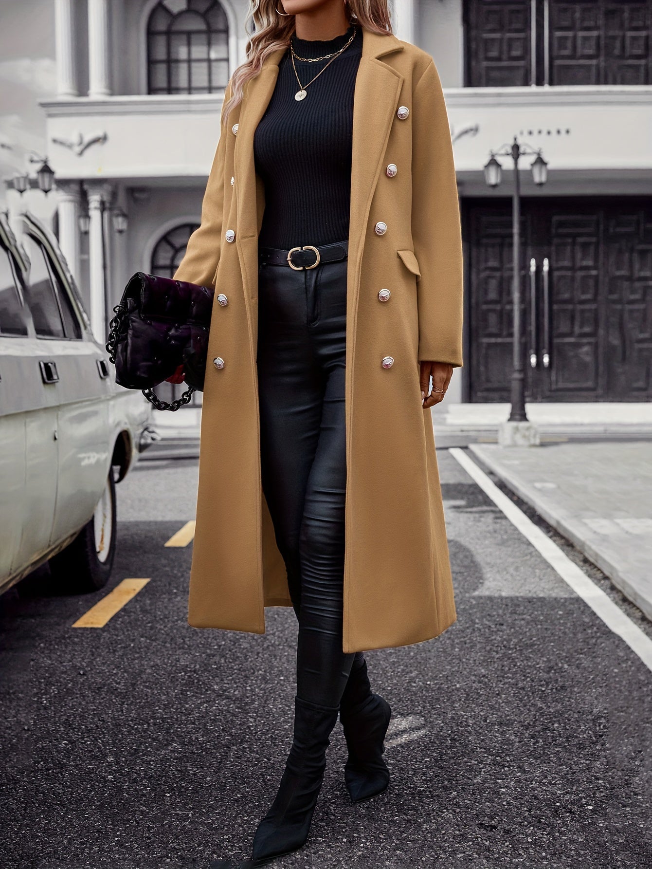 Jade - Schicker Herbst-/Winter-Doppellagiger Mantel für Damen