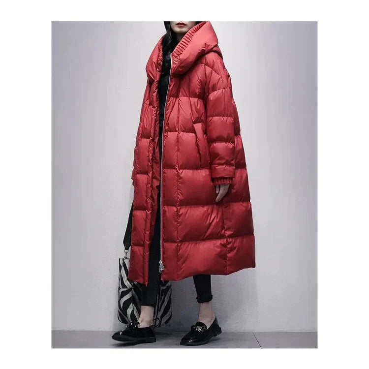Giada | Elegantes langes Design Damen-Pufferjacke