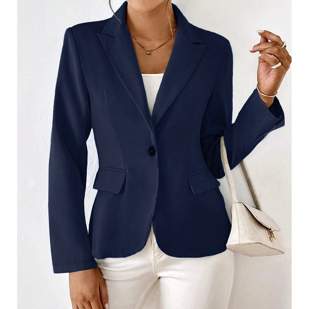 Anspruchsvoller Blazer mit Knopf für Frauen