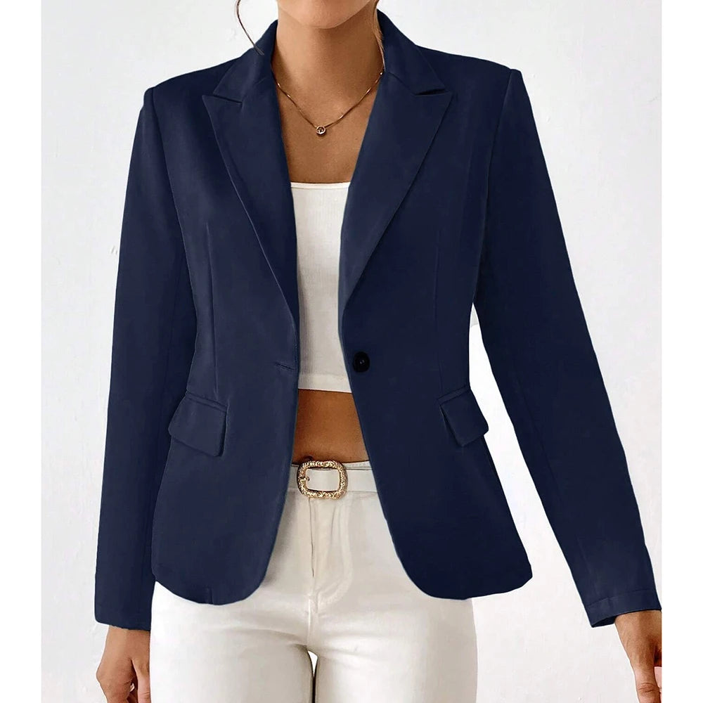 Anspruchsvoller Blazer mit Knopf für Frauen