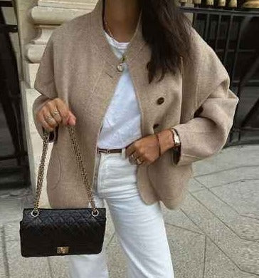 Mea - Elegante Wollen Damen trenchcoat