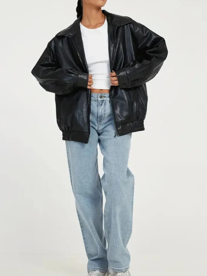Adeylin | Elegante Damen-Lederjacke