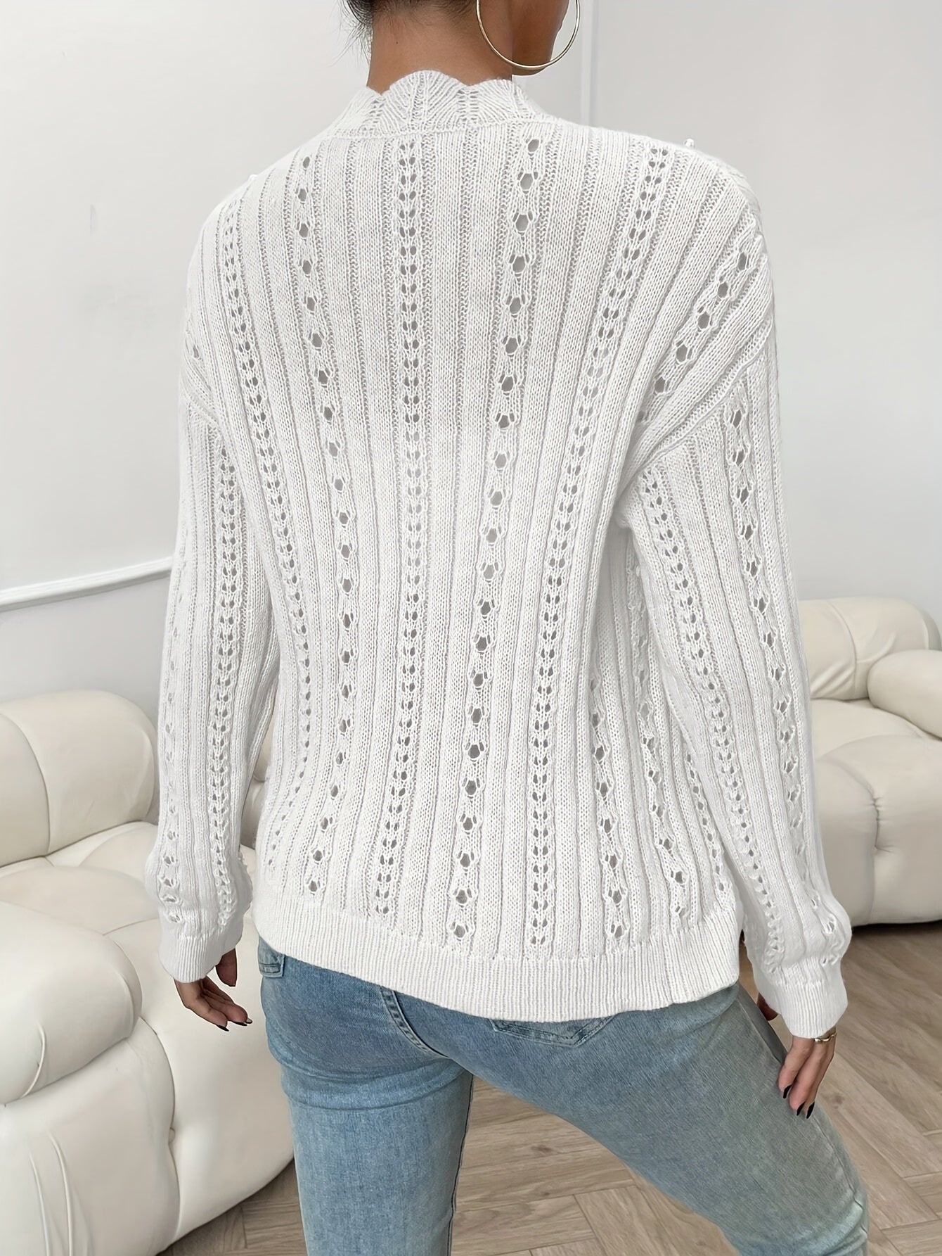 Ava - Stilvolle Schicke Weiche Strickjacke mit Knopfleiste für den Herbst für Damen