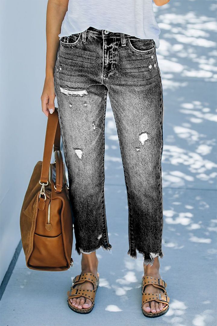Bo - Zerrissene Frauen Jeans