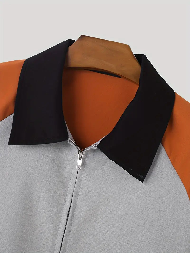 Jason – lässige colorblock-jacke für herren