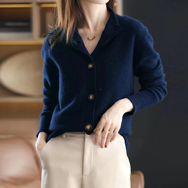 Gesine - Luxuriöser Kaschmir V-Ausschnitt Cardigan