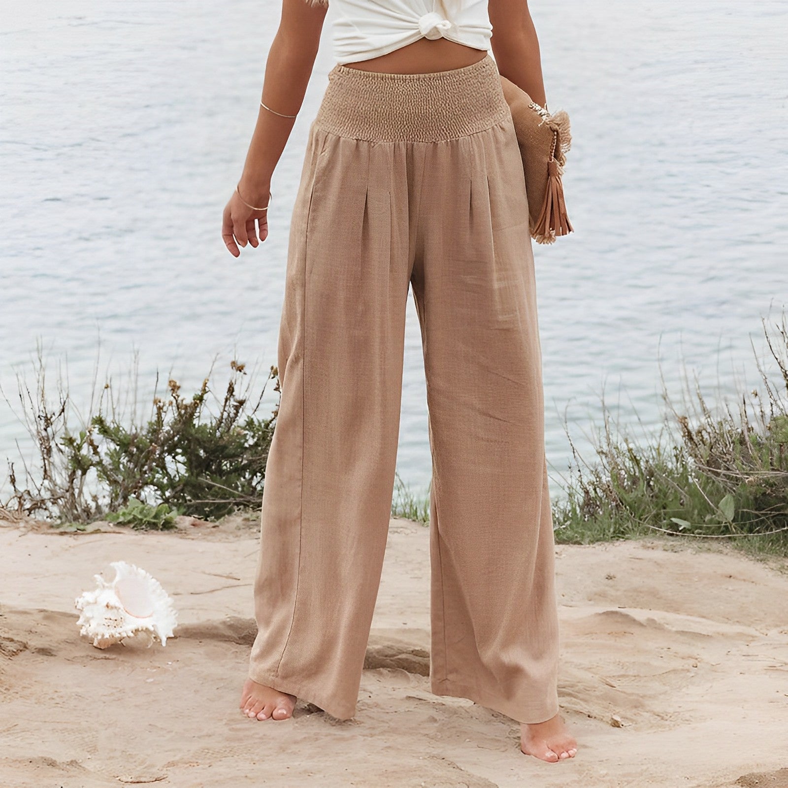 Weit geschnittene Sommerhose