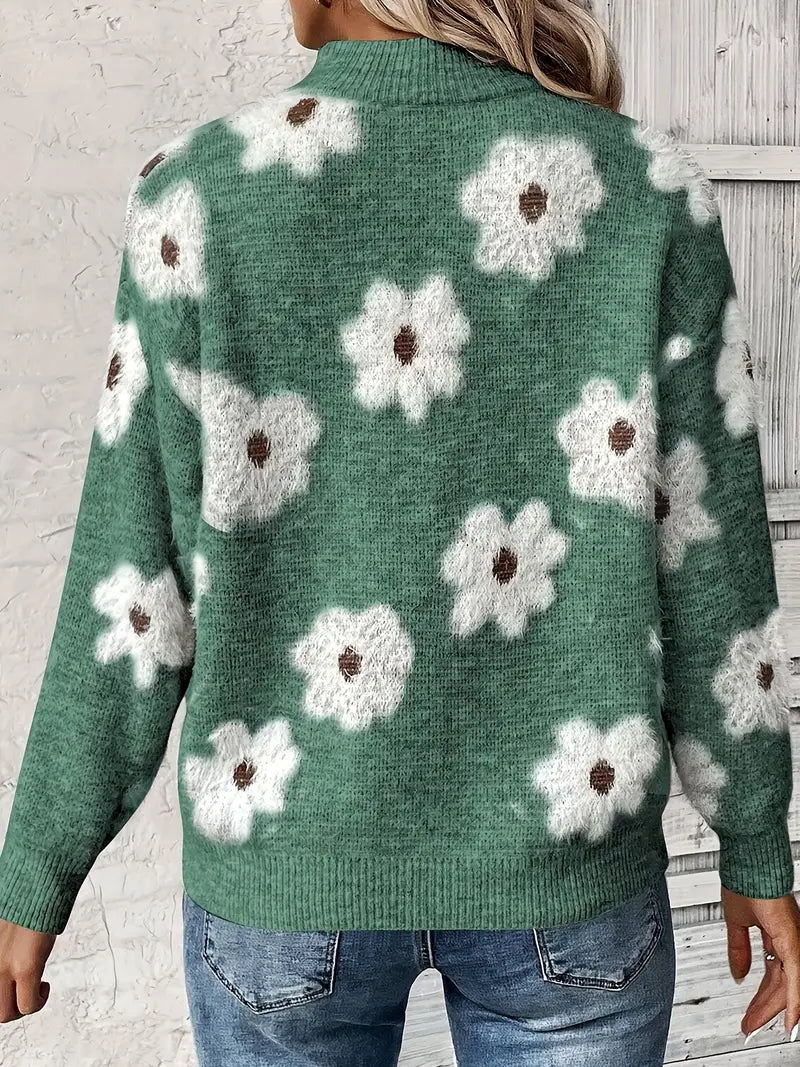 Loris | Eleganter Pullover mit floralem Muster