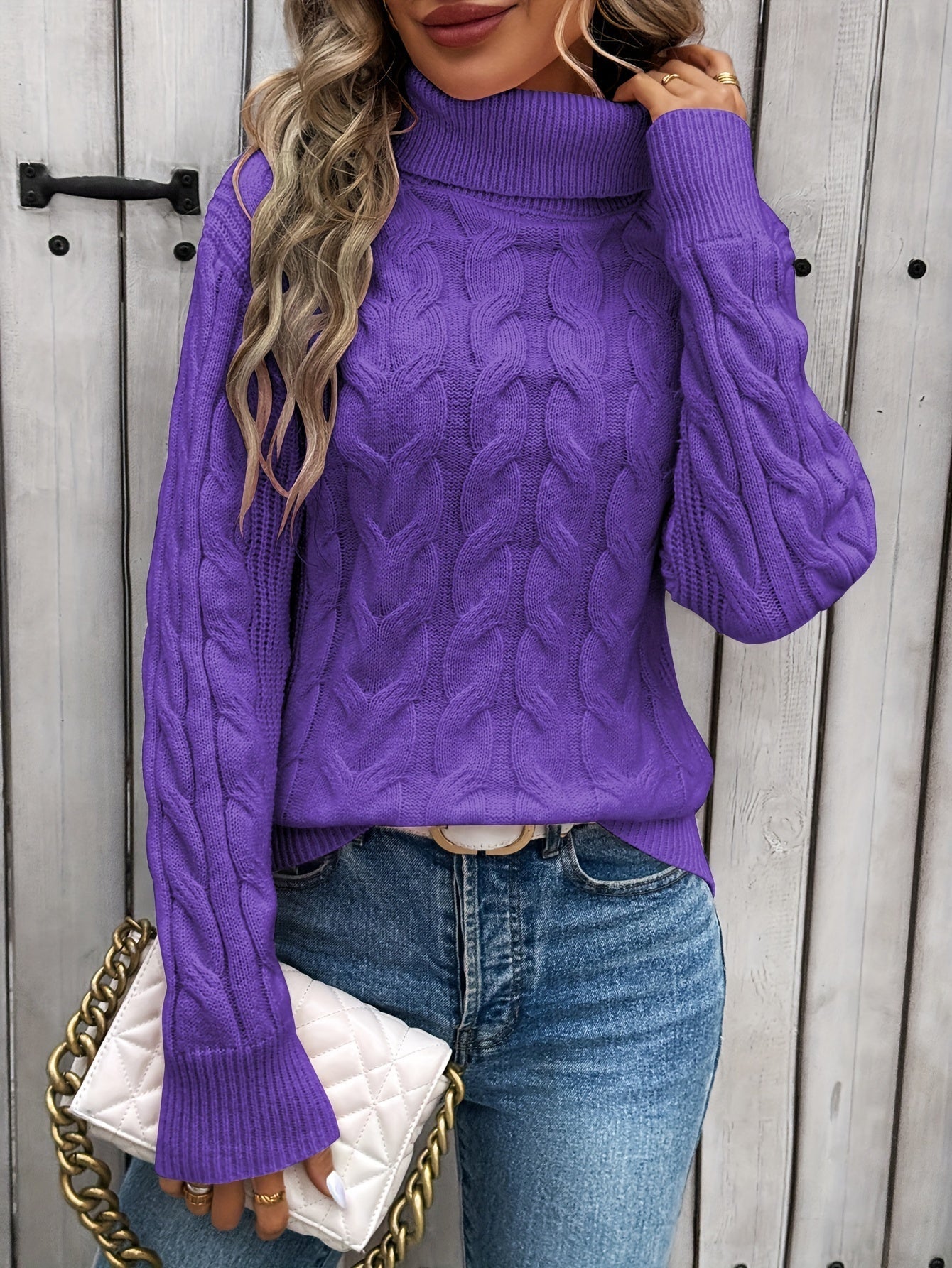 Emory - Stilvolle Schicke Herbst-Gestrickte Rollkragenpullover für Damen