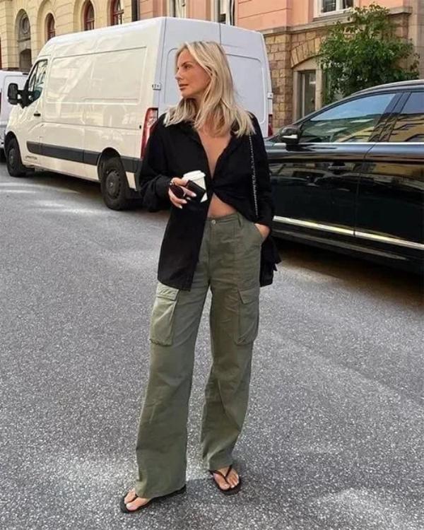 Xanthe - Cargohose für Damen mit Hoher Taille