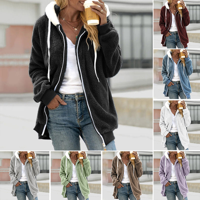 Weiche Reißverschlussjacke für Damen